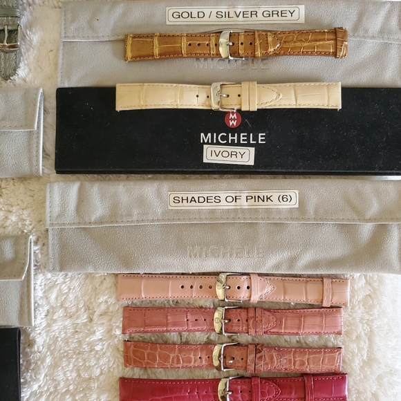 Authentic Michele Watch Band Lot of 20 Plus Unbranded Bands 36-Good Quality! - Picture 8 of 14